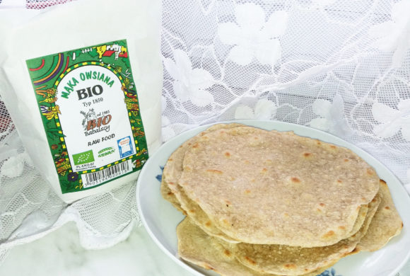 Domowe wraps’y / tortille  z dodatkiem mąki owsianej BIO
